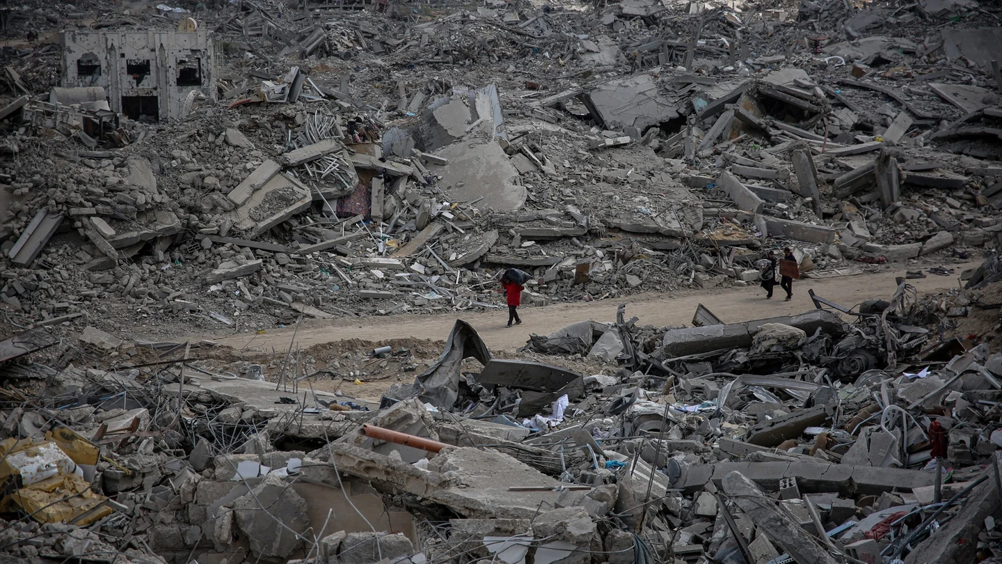 Destrucción en Gaza, en una imagen de archivo. Destrucción en Gaza, en una imagen de archivo.