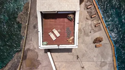 Terraza del hotel Puntagrande Terraza del hotel Puntagrande