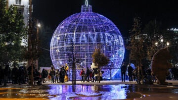 Bola de Navidad de Plaza de España en Madrid