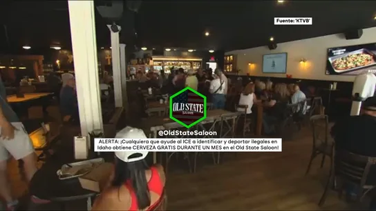 Cerveza a cambio de delaciones al ICE: la macabra promoción de un bar en plena cacería de migrantes Cerveza a cambio de delaciones al ICE: la macabra promoción de un bar en plena cacería de migrantes