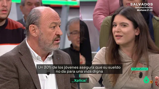 Una joven, a un empresario que critica la inactividad de los jóvenes: "Organizamos estamos, falta que nos escuchen" Una joven, a un empresario que critica la inactividad de los jóvenes: "Organizamos estamos, falta que nos escuchen"