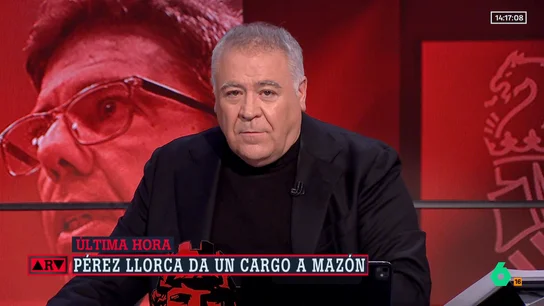Ferreras, sobre el nuevo cargo de Mazón: "¿Saben cuando se reúne esa comisión? Nunca, pero la pasta se la lleva" Ferreras, sobre el nuevo cargo de Mazón: "¿Saben cuando se reúne esa comisión? Nunca, pero la pasta se la lleva"
