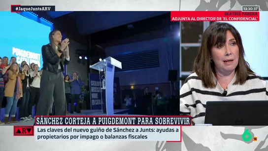 Beatriz Parera, sobre Sánchez: "Da la razón a Junts cuando acusaba al Gobierno de ser trileros" Beatriz Parera, sobre Sánchez: "Da la razón a Junts cuando acusaba al Gobierno de ser trileros"