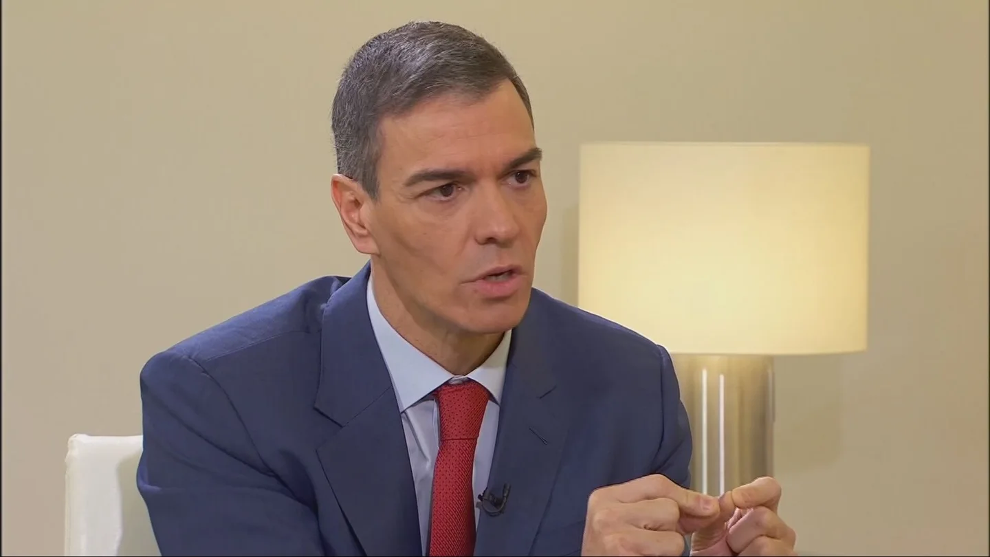 Pedro Sánchez en una entrevista este martes en TVE Pedro Sánchez en una entrevista este martes en TVE