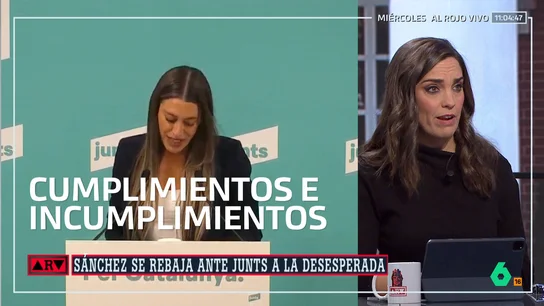 Marta García Aller, tras las declaraciones de Sánchez: "Da la razón a Junts cuando le acusaban de ser un cínico" Marta García Aller, tras las declaraciones de Sánchez: "Da la razón a Junts cuando le acusaban de ser un cínico"