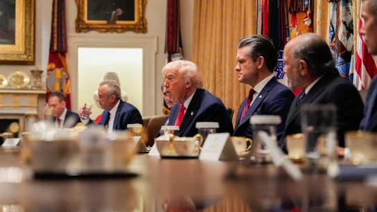 Donald Trump habla durante una reunión de su gabinete en la Casa Blanca Donald Trump habla durante una reunión de su gabinete en la Casa Blanca