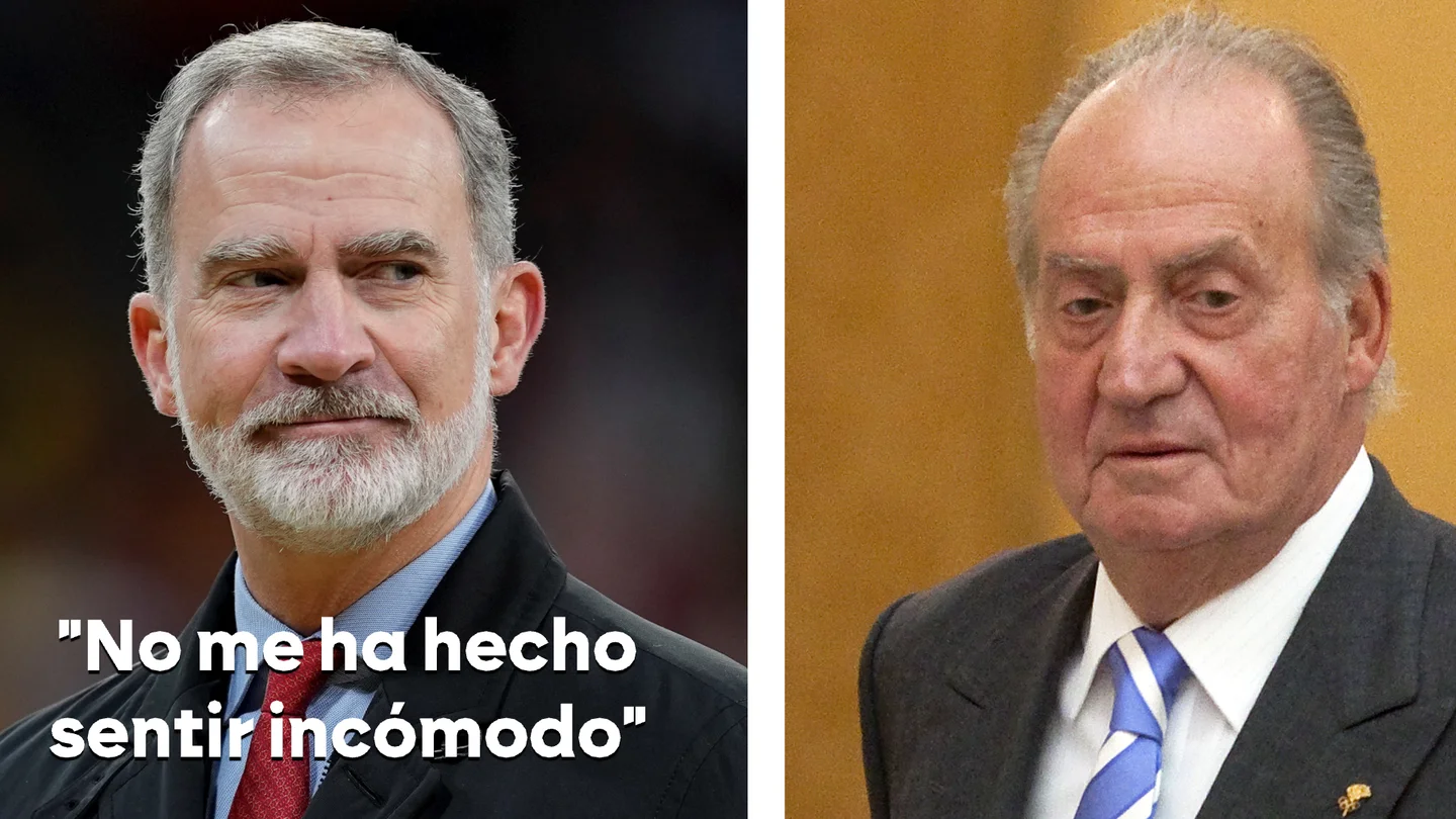 El rey Felipe VI y el rey emérito. El rey Felipe VI y el rey emérito.