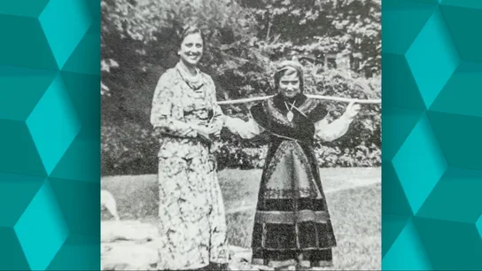 Imagen de archivo de Carmen Polo con su hija Imagen de archivo de Carmen Polo con su hija