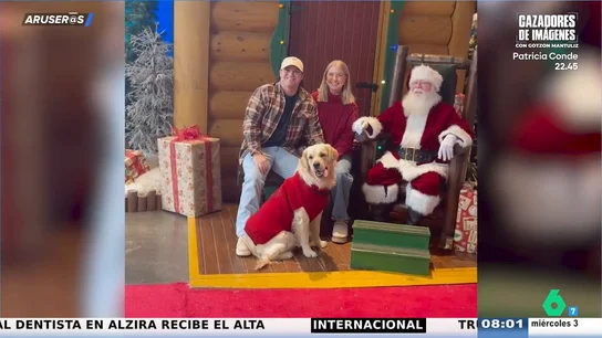 El vídeo de la reacción de un Golden Retriever al encontrarse con Papá Noel: "Está emocionadísimo" El vídeo de la reacción de un Golden Retriever al encontrarse con Papá Noel: "Está emocionadísimo"