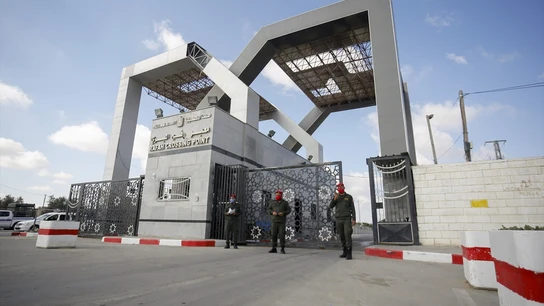 Imagen de archivo del paso fronterizo de Rafah, entre Gaza y Egipto. Imagen de archivo del paso fronterizo de Rafah, entre Gaza y Egipto.