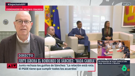 José Zaragoza (PSC) defiende que hay "legislatura": "Creo que Junts tampoco está cerrado a acuerdos" José Zaragoza (PSC) defiende que hay "legislatura": "Creo que Junts tampoco está cerrado a acuerdos"