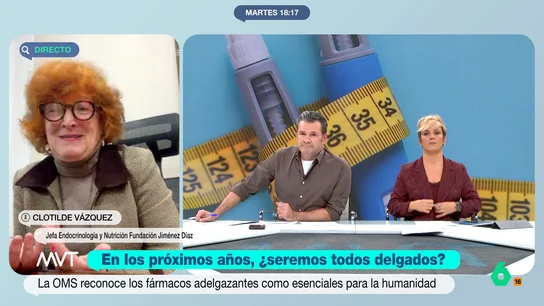 La endocrina Clotilde Vázquez, tajante sobre el Ozempic para perder peso: "Son fármacos seguros y potentes" La endocrina Clotilde Vázquez, tajante sobre el Ozempic para perder peso: "Son fármacos seguros y potentes"