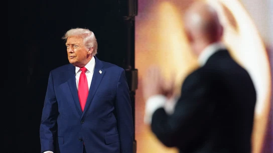 Donald Trump, con Gianni Infantino Donald Trump, con Gianni Infantino