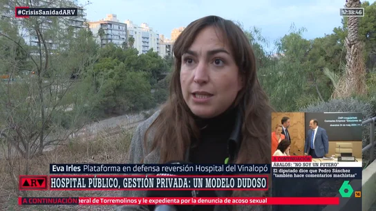 Pacientes de Vinalopó denuncian que se hace "negocio con la salud": "Lo que ha pasado en Madrid no nos coge de sorpresa" Pacientes de Vinalopó denuncian que se hace "negocio con la salud": "Lo que ha pasado en Madrid no nos coge de sorpresa"