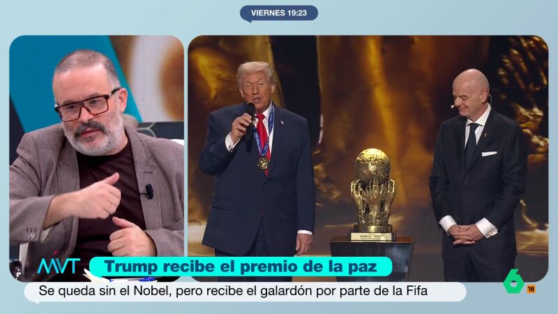Edu Galán critica el FIFA de la Paz que ha recibido Trump: "El deporte de élite se ha convertido en un cubo de la basura"