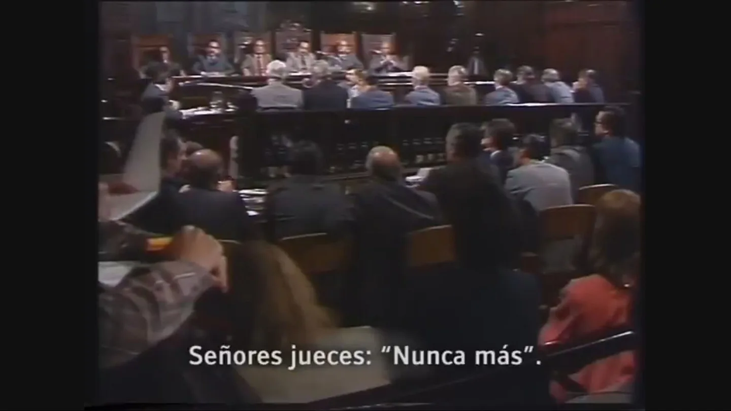Imagen del juicio contra los responsables de la dictadura militar en Argentina. Imagen del juicio contra los responsables de la dictadura militar en Argentina.
