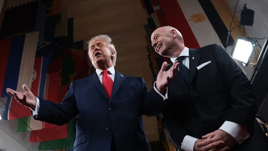 Trump, con Infantino Trump, con Infantino