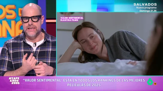 VÍDEO | El experto en cine Alberto Rey analiza su película favorita de este año: 'Valor sentimental' Este viernes llega a las salas de cine españolas una película noruega que consiguió ganar el Premio del Jurado en el Festival de Cannes. Además, también se rumorea que va a conseguir arrasar en la temporada de premios.
