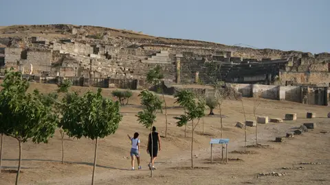 Teatro romano de Segóbriga, provincia de Cuenca, Castilla-La Mancha. Teatro romano de Segóbriga, provincia de Cuenca, Castilla-La Mancha.