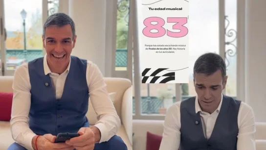 Sánchez comparte su Spotify Wrapped en sus redes sociales. Sánchez comparte su Spotify Wrapped en sus redes sociales.