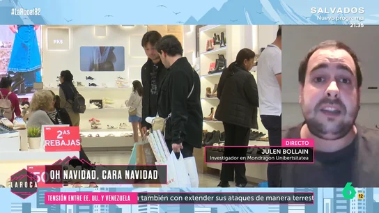 Julen Bollain, sobre los gastos en Navidad: "Parte de los hogares solo puede sostenerlo tirando de tarjeta y aplazando pagos" Julen Bollain, sobre los gastos en Navidad: "Parte de los hogares solo puede sostenerlo tirando de tarjeta y aplazando pagos"