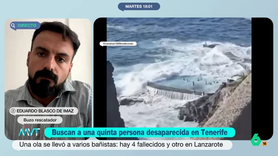 Los consejos de un buzo rescatador ante un golpe de mar: "Nunca hay que volver por donde se ha entrado, hay que nadar en paralelo" Los consejos de un buzo rescatador ante un golpe de mar: "Nunca hay que volver por donde se ha entrado, hay que nadar en paralelo"