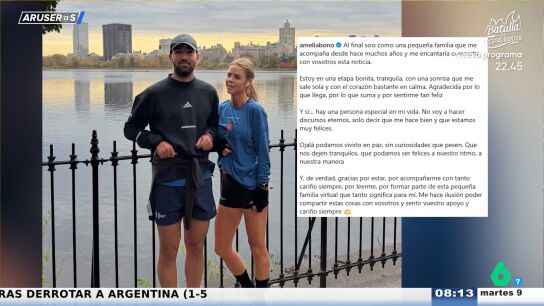 Amelia Bono confirma su nueva relaci&oacute;n con Alejandro Reina: "Ojal&aacute; podamos vivirla en paz"