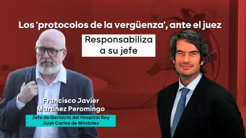 Francisco Javier Martínez Peromingo señala a Carlos Mur por los 'protocolos de la vergüenza'. Francisco Javier Martínez Peromingo señala a Carlos Mur por los 'protocolos de la vergüenza'.