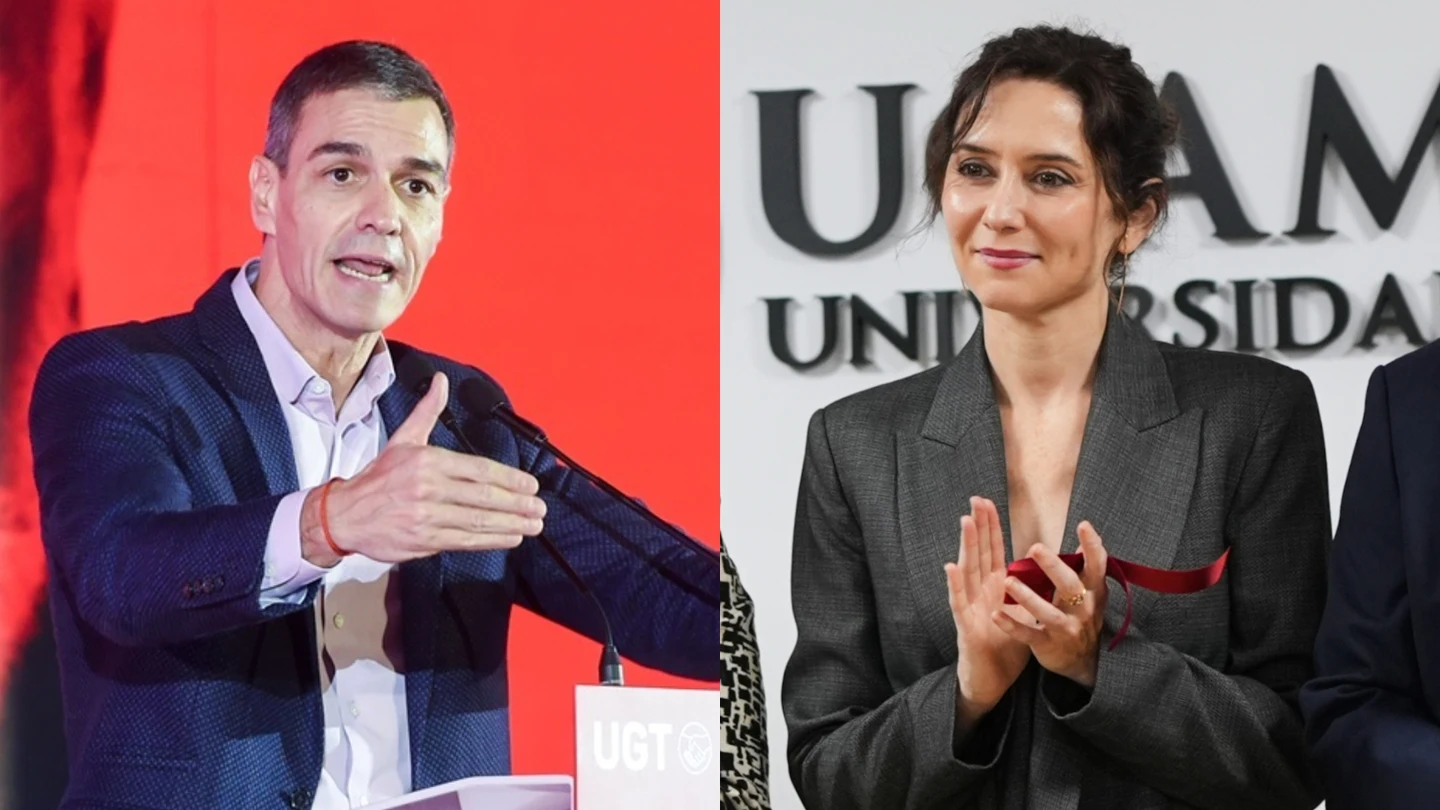 Pedro Sánchez e Isabel Díaz Ayuso. Pedro Sánchez e Isabel Díaz Ayuso.