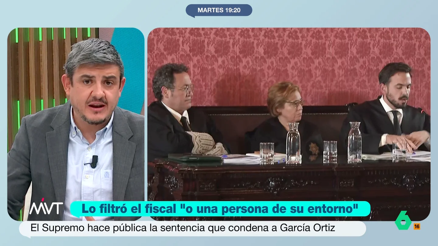 Alfonso Pérez Medina, sobre la sentencia a García Ortiz: "En algunos casos el tribunal no se ha creído las versiones de los periodistas" Alfonso Pérez Medina da en este vídeo las claves de la sentencia del Tribunal Supremo sobre el caso del ex fiscal general del Estado, Álvaro Garcia Ortiz, así como lo que dice de los testimonios de los periodistas en el procedimiento.