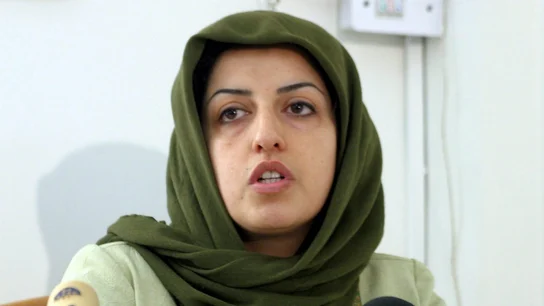 Foto de archivo de Narges Mohammadi Foto de archivo de Narges Mohammadi