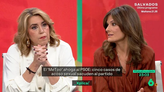 Pilar Gómez, sobre las denuncias por acoso sexual en el PSOE: "No es que no funcione el protocolo, es que no han querido que funcione" Pilar Gómez, sobre las denuncias por acoso sexual en el PSOE: "No es que no funcione el protocolo, es que no han querido que funcione"