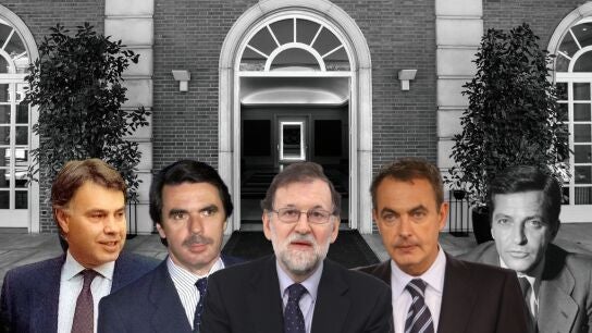 As&iacute; cayeron los presidentes del Gobierno de Espa&ntilde;a.