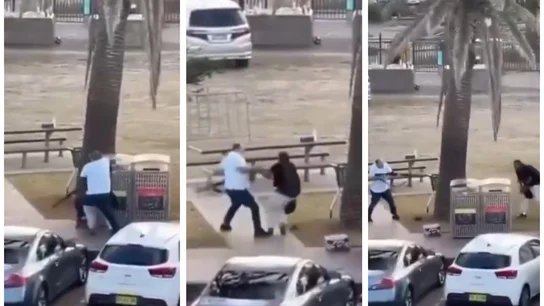 El momento en el que un héroe desarma a uno de los atacantes del tiroteo de Bondi Beach, en Sídney. El momento en el que un héroe desarma a uno de los atacantes del tiroteo de Bondi Beach, en Sídney.