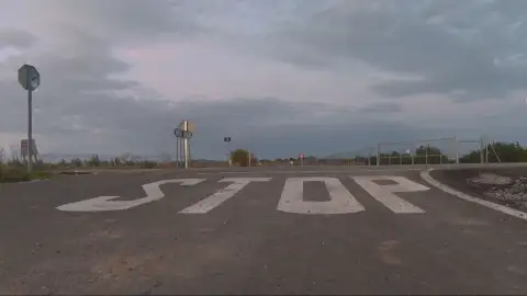 Lugar del accidente en Alcalá del Río (Sevilla) Lugar del accidente en Alcalá del Río (Sevilla)