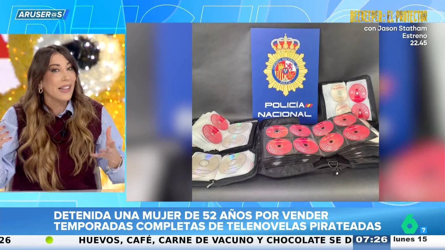 Detienen a una mujer de 52 años en Elche por piratear telenovelas latinoamericanas y venderlas: "Pues 'Corazón salvaje' es buenísima" Detienen a una mujer de 52 años en Elche por piratear telenovelas latinoamericanas y venderlas: "Pues 'Corazón salvaje' es buenísima"