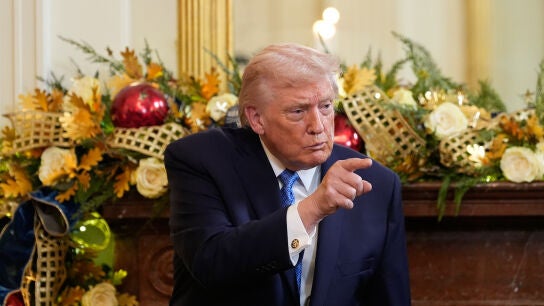 El presidente de Estados Unidos, Donald Trump, durante un acto