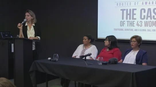 Imagen de las exnumerarias durante la cumbre de ECA Imagen de las exnumerarias durante la cumbre de ECA