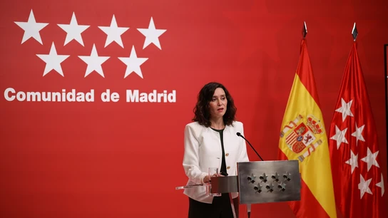 Isabel Díaz Ayuso comparece ante los medios para hacer balance del año político. Isabel Díaz Ayuso comparece ante los medios para hacer balance del año político.