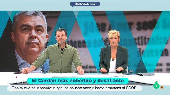 Cristina Pardo e I&ntilde;aki L&oacute;pez reaccionan en este v&iacute;deo a algunos momentos de la comparecencia de Santos Cerd&aacute;n en el Senado, donde incluso ha tenido un roce con un senador del PSOE.