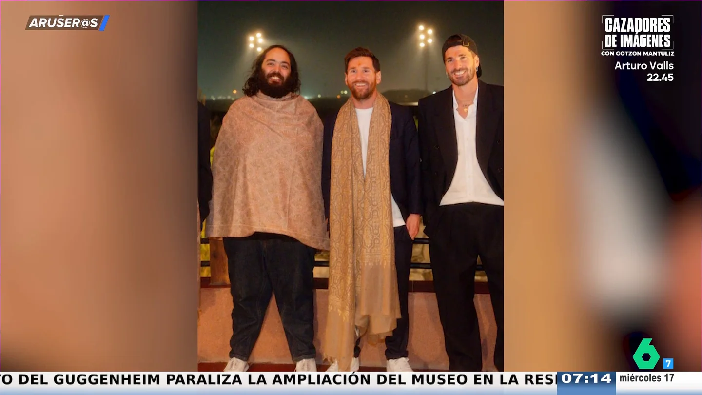 Leo Messi visita el refugio de animales de Anant Ambani con Rodrigo de Paul y Luis Suárez y le regalan un reloj de 2 millones Leo Messi visita el refugio de animales de Anant Ambani con Rodrigo de Paul y Luis Suárez y le regalan un reloj de 2 millones