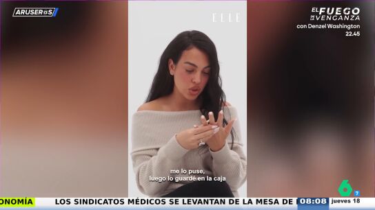 Georgina Rodr&iacute;guez desvela su reacci&oacute;n cuando Cristiano Ronaldo le pidi&oacute; matrimonio: no, no es la que esperas