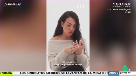 Georgina Rodríguez desvela su reacción cuando Cristiano Ronaldo le pidió matrimonio: no, no es la que esperas Georgina Rodríguez desvela su reacción cuando Cristiano Ronaldo le pidió matrimonio: no, no es la que esperas