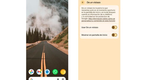 Sin el widget por fin, y el nuevo botón para deactivarlo