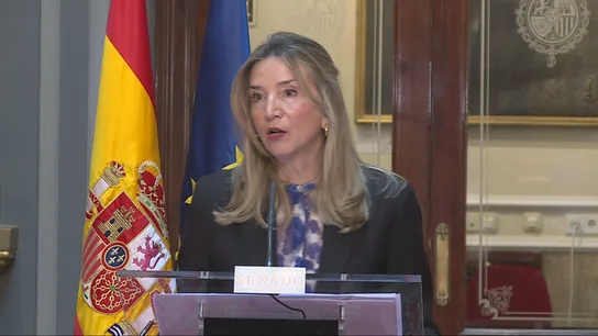 Alicia García, portavoz del PP en el Senado, este jueves. Alicia García, portavoz del PP en el Senado, este jueves.