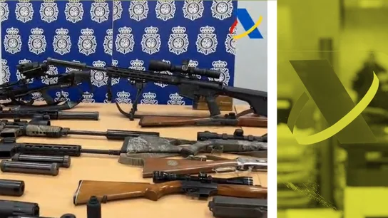 Grafismo sobre el arsenal de armas incautado a la trama de hidrocarburos Grafismo sobre el arsenal de armas incautado a la trama de hidrocarburos