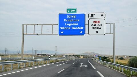 Autopista AP68 en Magallon