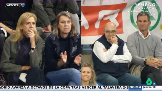 El v&iacute;deo de la infanta Cristina e I&ntilde;aki urdangarin en el partido de su hijo: "Coincidieron y evitaron saludarse"