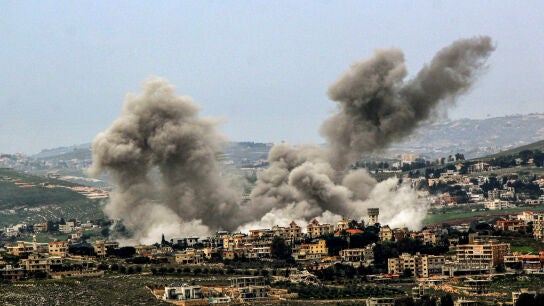 Imagen de archivo de un ataque de Israel contra L&iacute;bano.