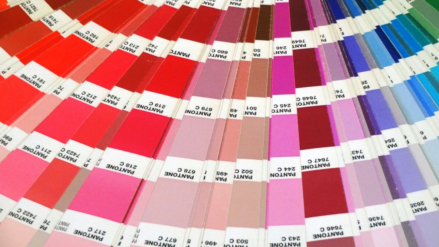 Paleta de colores Pantone